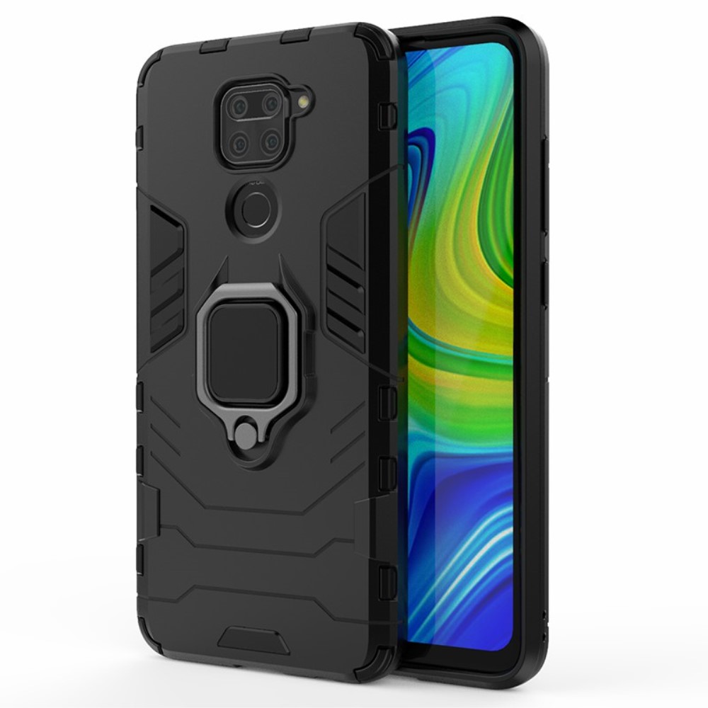  Xiaomi Redmi Note 9 - Hybrid Ring Skal - Svart
