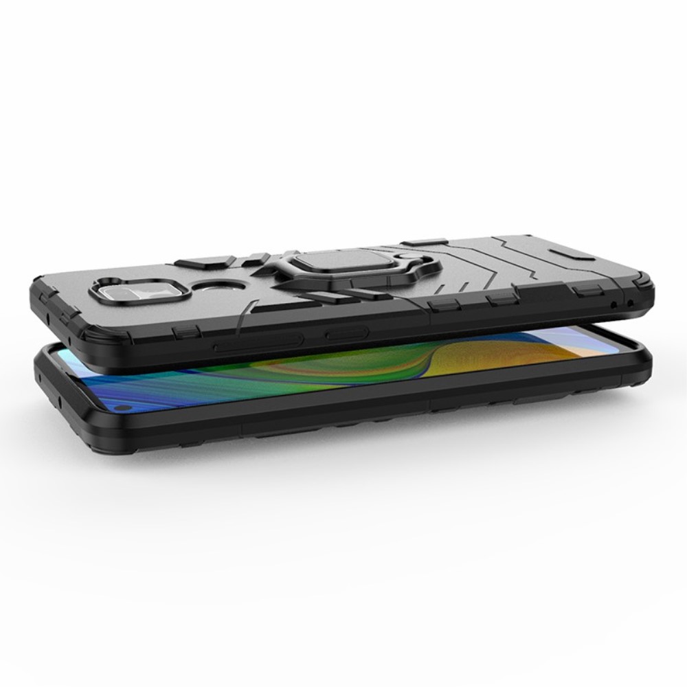  Xiaomi Redmi Note 9 - Hybrid Ring Skal - Svart