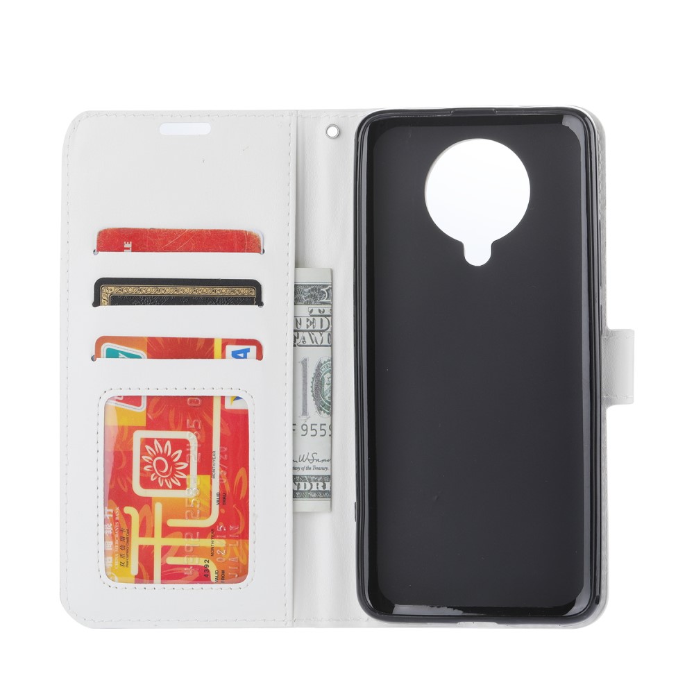  Xiaomi Poco F2 Pro - Crazy Horse Plånboksfodral - Vit