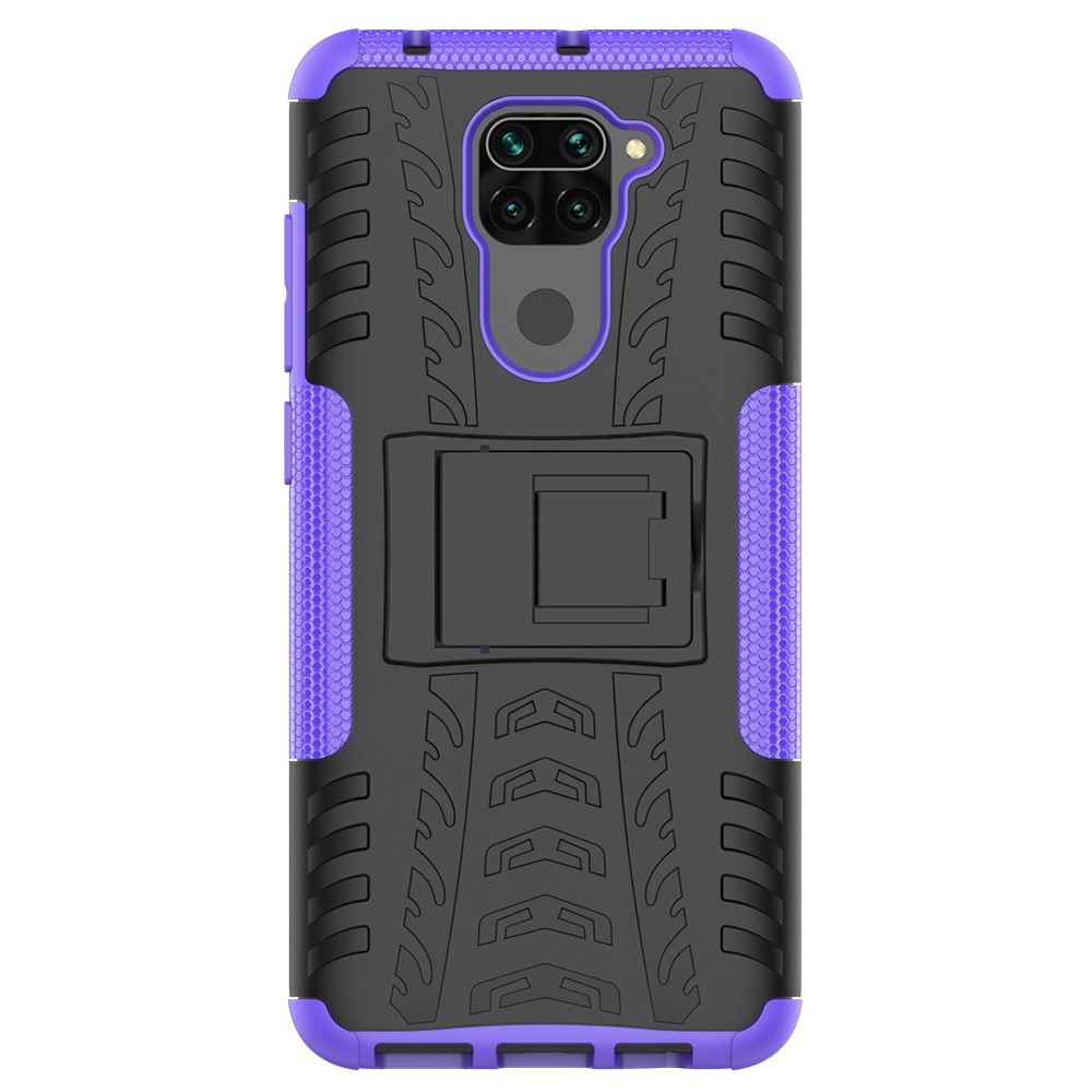  Xiaomi Redmi Note 9 - Ultimata Stöttåliga Skalet med Stöd - Lila