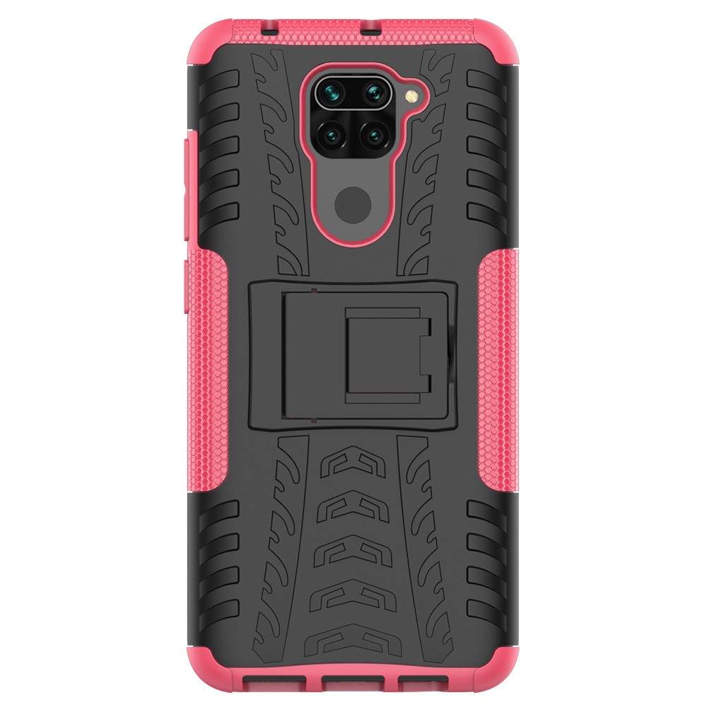  Xiaomi Redmi Note 9 - Ultimata Stöttåliga Skalet med Stöd - Rosa