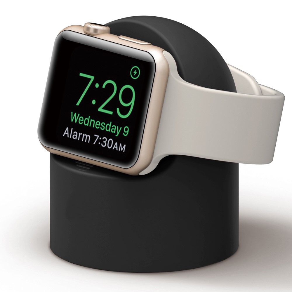  Apple Watch Silikon Stativ Svart