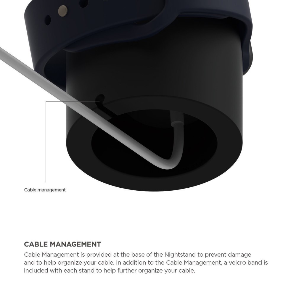  Apple Watch Silikon Stativ Svart