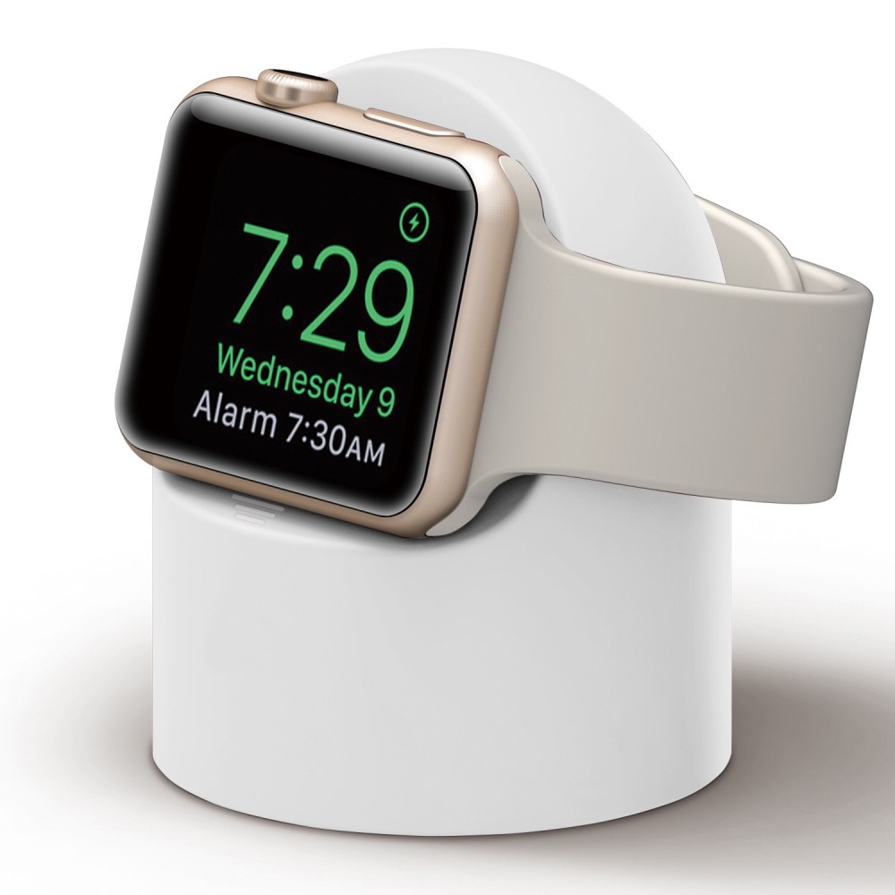  Apple Watch Silikon Stativ Vit
