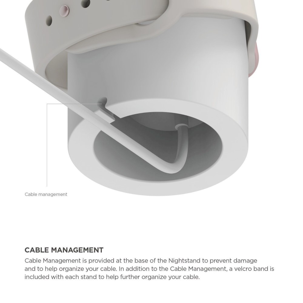  Apple Watch Silikon Stativ Vit