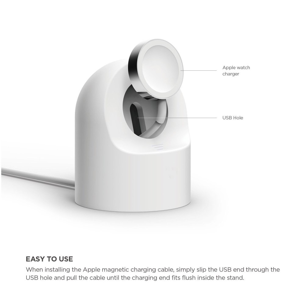  Apple Watch Silikon Stativ Vit