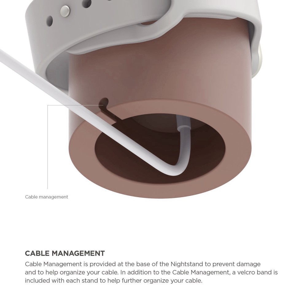  Apple Watch Silikon Stativ Ljus Rosa