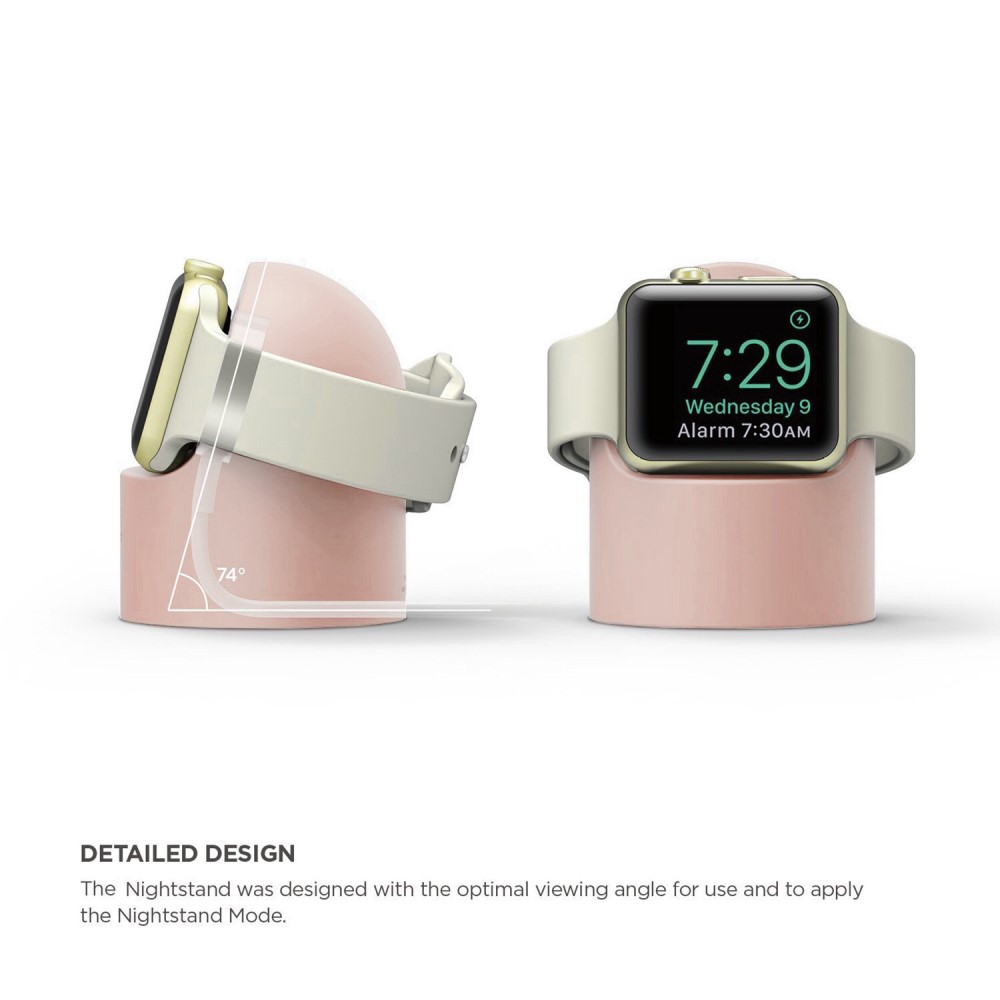  Apple Watch Silikon Stativ Ljus Rosa