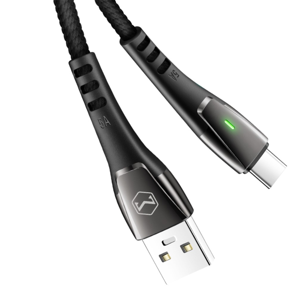 MCDODO Mcdodo 100W 6A Super Charge Type-C 1.5m Nylon Kabel Svart