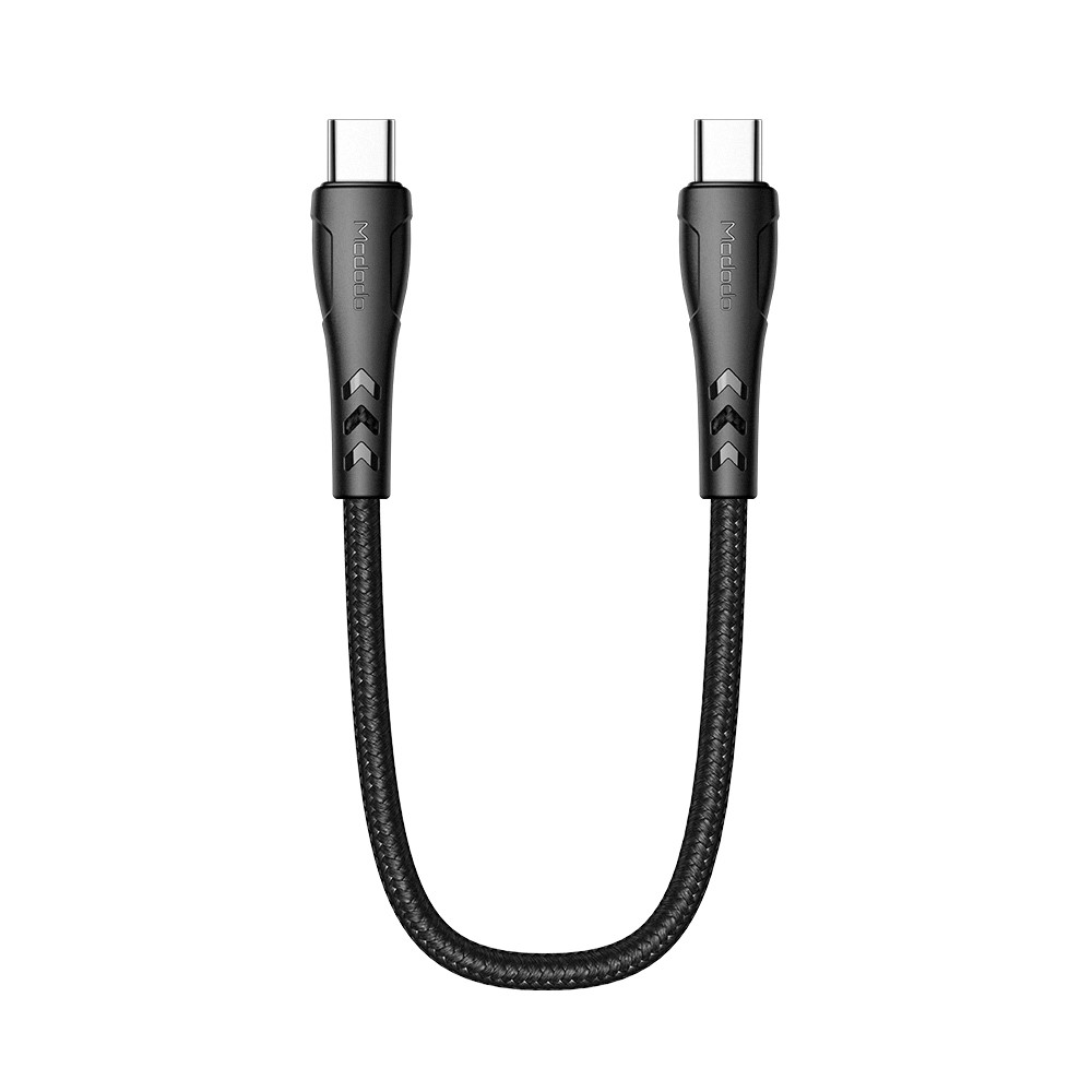 MCDODO MCDODO Snabbladdare 1.2m USB-C - USB-C Nylon Kabel - Svart