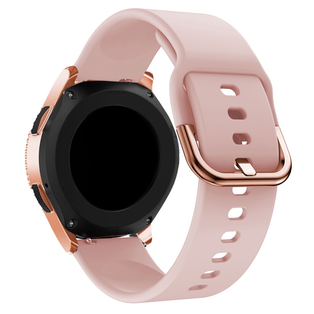  Silikon Armband För Smartwatch (20mm) - Rosa