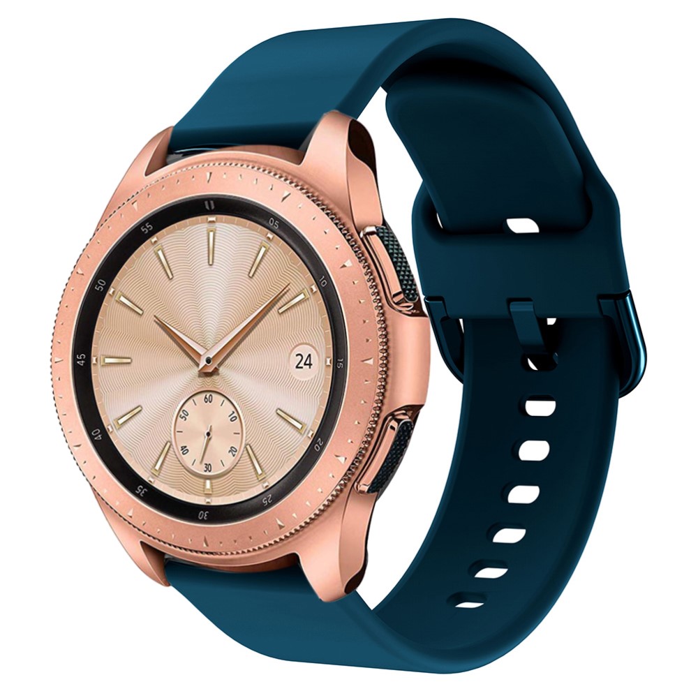  Silikon Armband För Smartwatch (20mm) - Mörk Blå