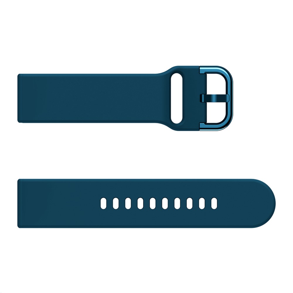  Silikon Armband För Smartwatch (20mm) - Mörk Blå