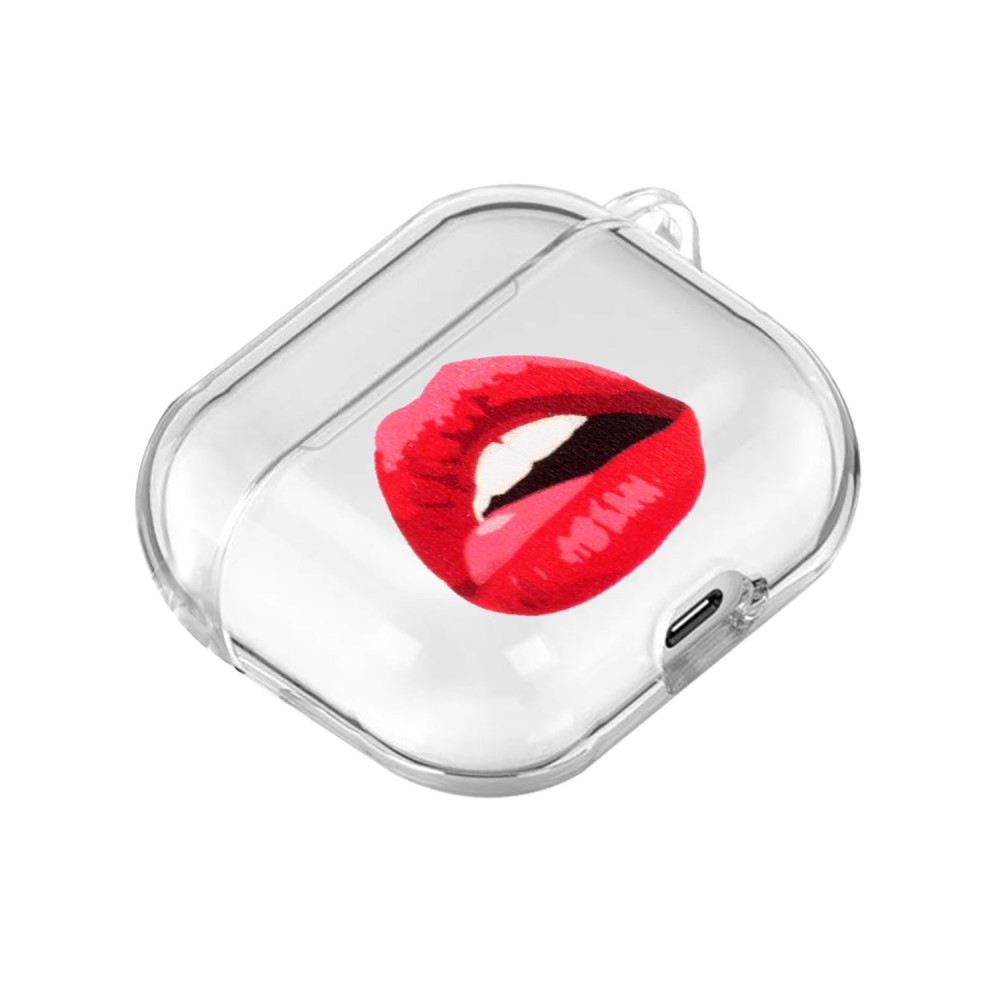  AirPods Skyddsfodral Med Motiv - Röda Läppar