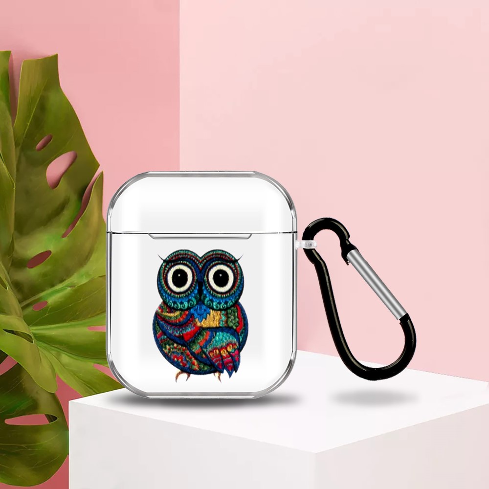  AirPods Skyddsfodral Med Motiv - Uggla