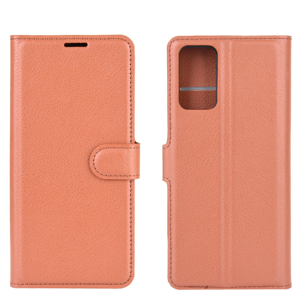  Samsung Galaxy Note 20 - Litchi Plånboksfodral - Brun