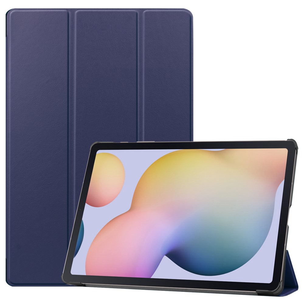  Samsung Galaxy Tab S7 Plus / Tab S8 Plus Tri-Fold S-Pen Laddning Mörk Blå