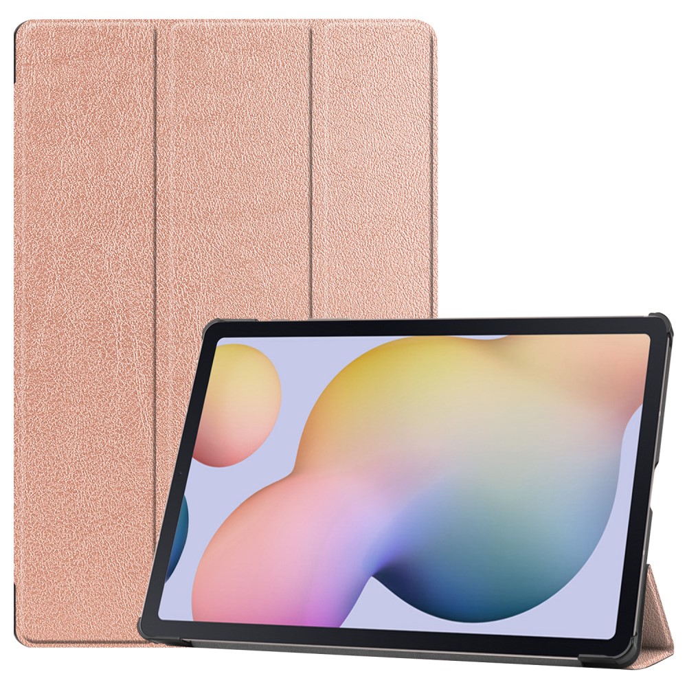  Samsung Galaxy Tab S7 Plus / Tab S8 Plus Tri-Fold S-Pen Laddning Roséguld