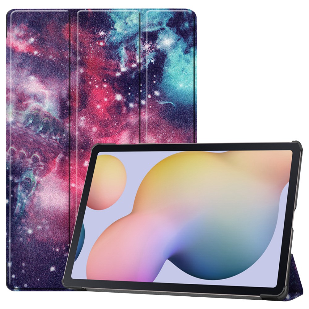 Samsung Galaxy Tab S7 Plus / Tab S8 Plus - Tri-Fold Fodral - Cosmic Space