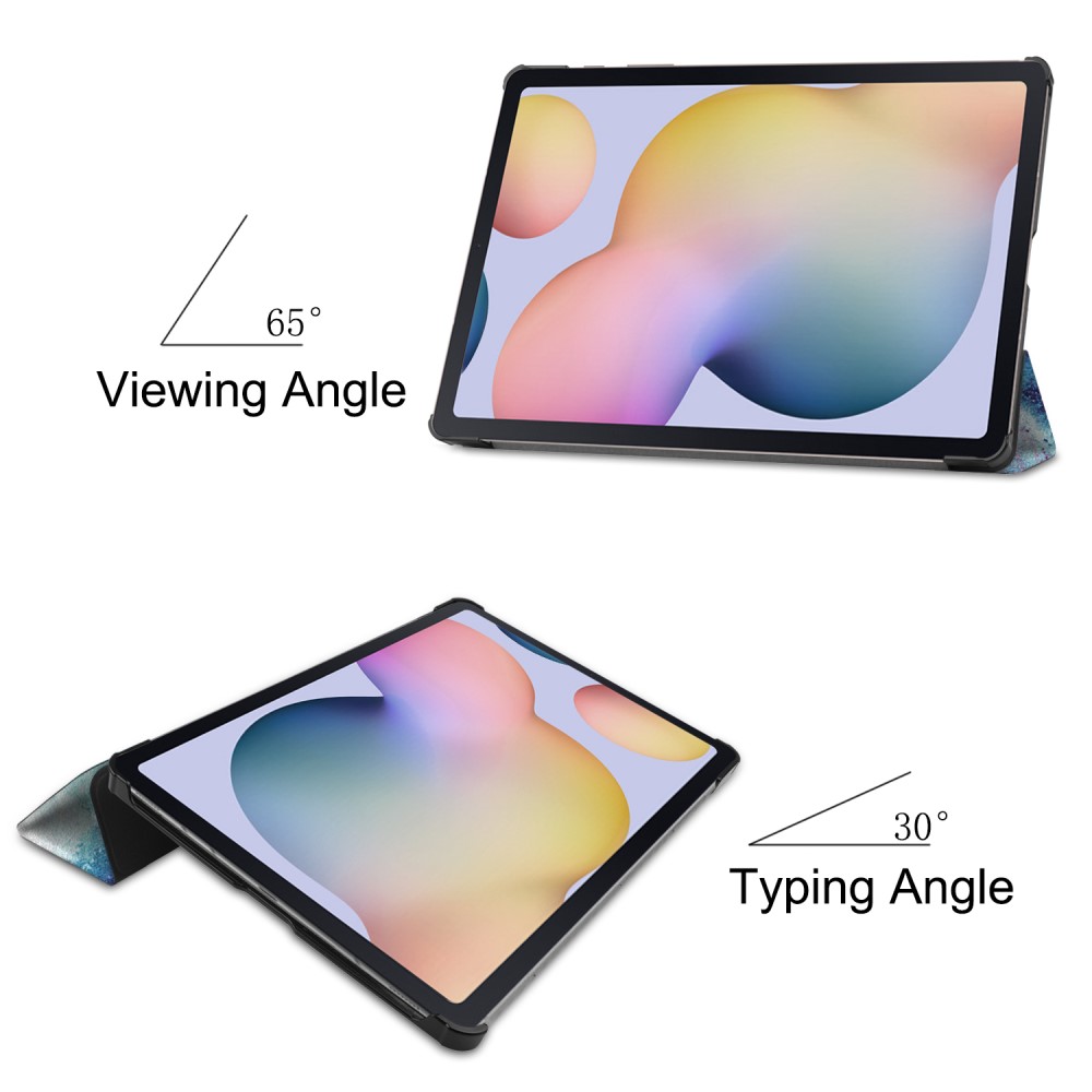  Samsung Galaxy Tab S7 Plus / Tab S8 Plus - Tri-Fold Fodral - Cosmic Space