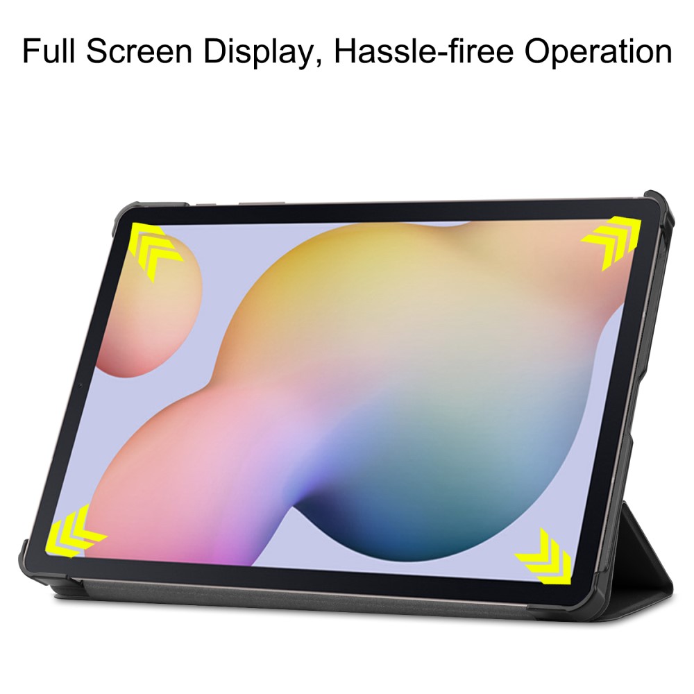  Samsung Galaxy Tab S7 / Tab S8 - Tri-Fold Fodral - Svart