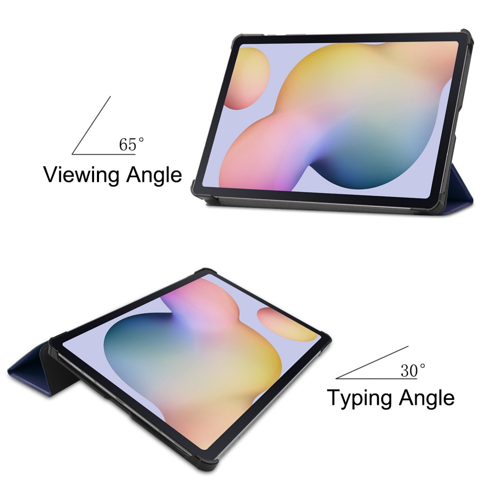  Samsung Galaxy Tab S7 / Tab S8 - Tri-Fold Fodral - Mörk Blå