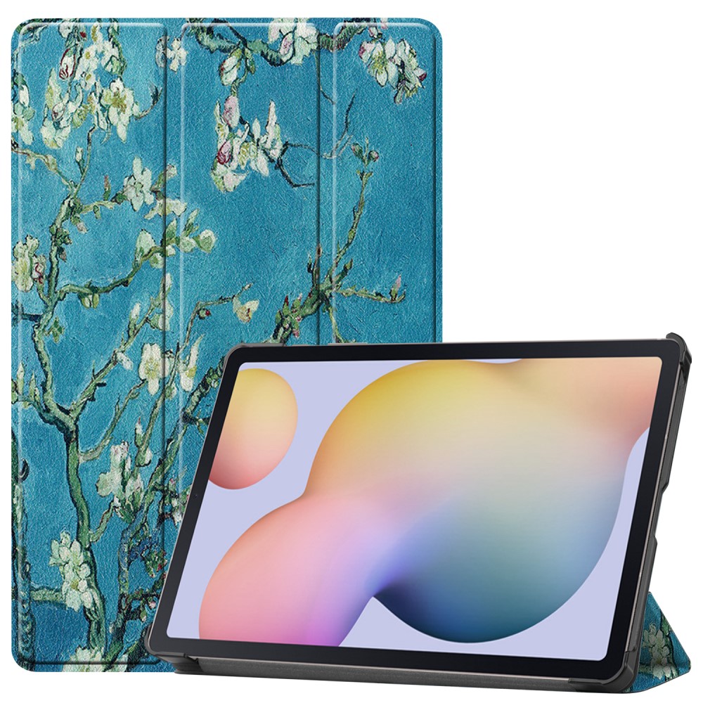  Samsung Galaxy Tab S7 / Tab S8 - Tri-Fold Fodral - Peach Blossom