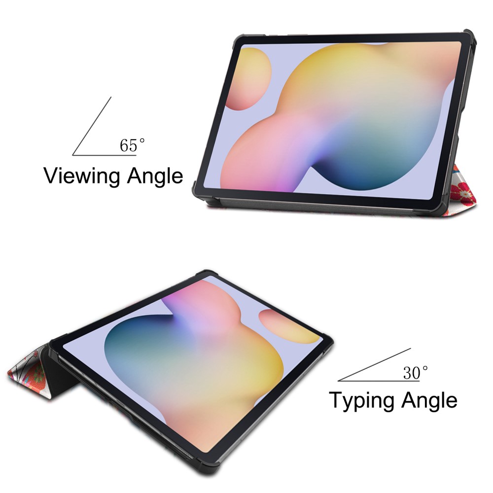  Samsung Galaxy Tab S7 / Tab S8 - Tri-Fold Fodral - Fjärilar