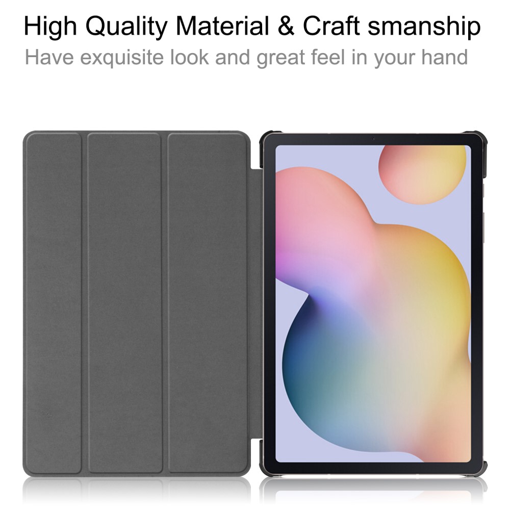 Samsung Galaxy Tab S7 / Tab S8 - Tri-Fold Fodral - Färgade Fyrkanter
