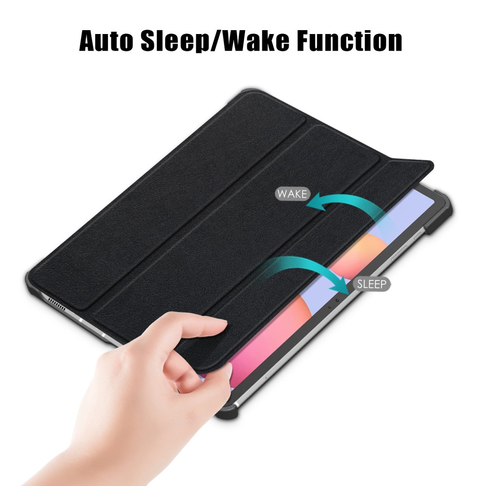  Samsung Galaxy Tab S7 / Tab S8 - Tri-Fold Fodral - Svart