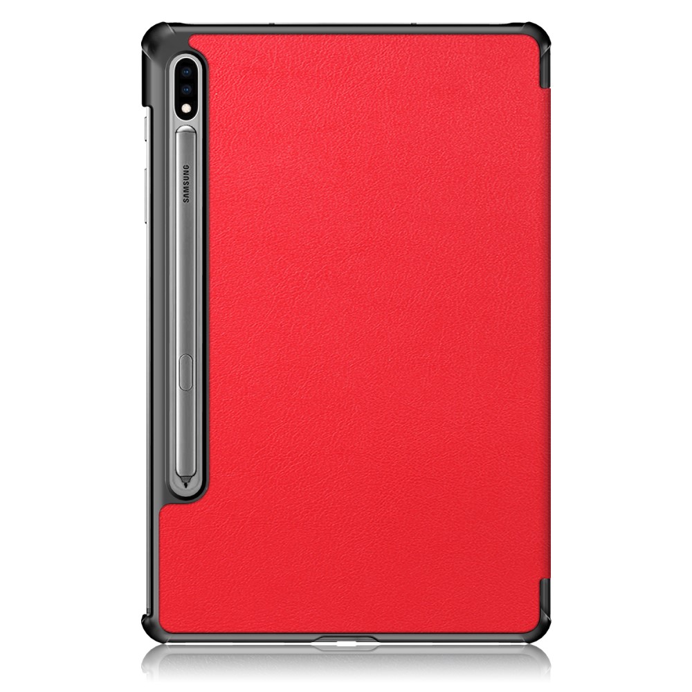  Samsung Galaxy Tab S7 / Tab S8 - Tri-Fold Fodral - Röd