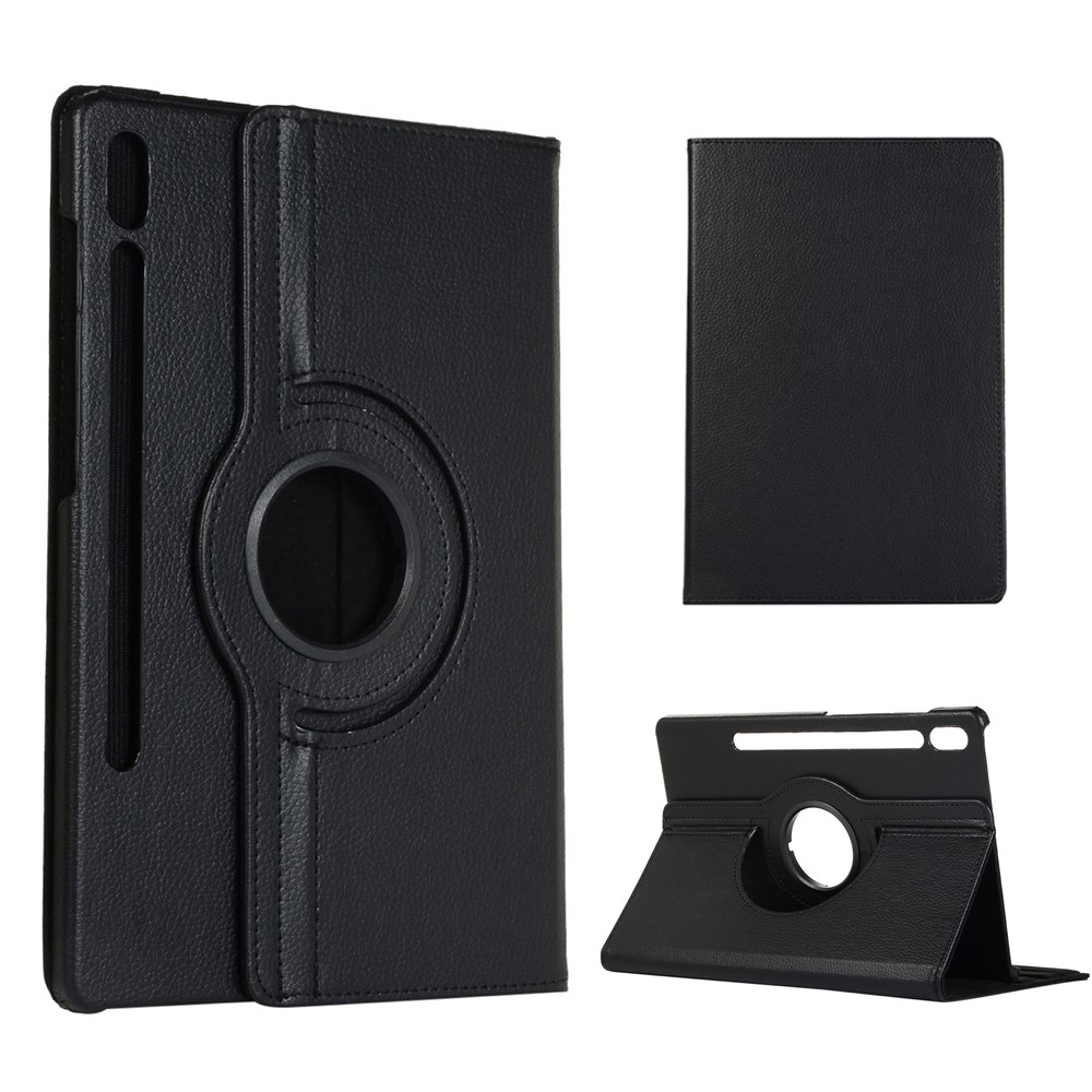  Samsung Galaxy Tab S7 / Tab S8 - 360° Rotation Fodral - Svart