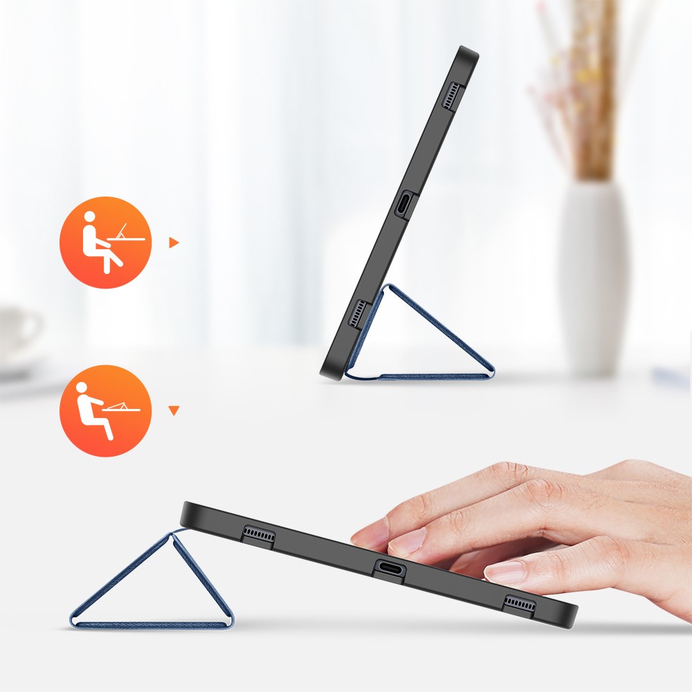 DUX DUCIS Samsung Galaxy Tab S7 / Tab S8 - DUX DUCIS Domo Tri-Fold Fodral - Blå
