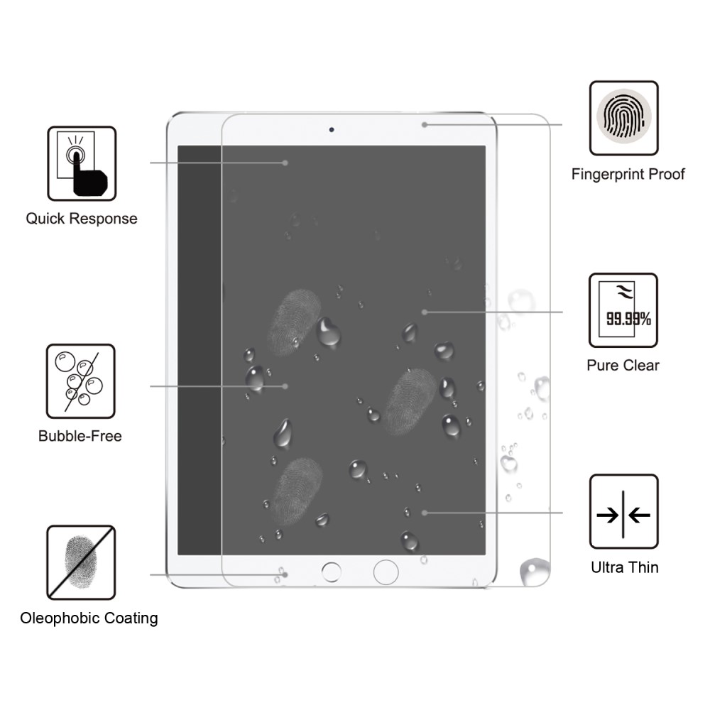  iPad Air 10.5 (2019)/ Pro 10.5 (2017) - Skärmskydd I Härdat Glas