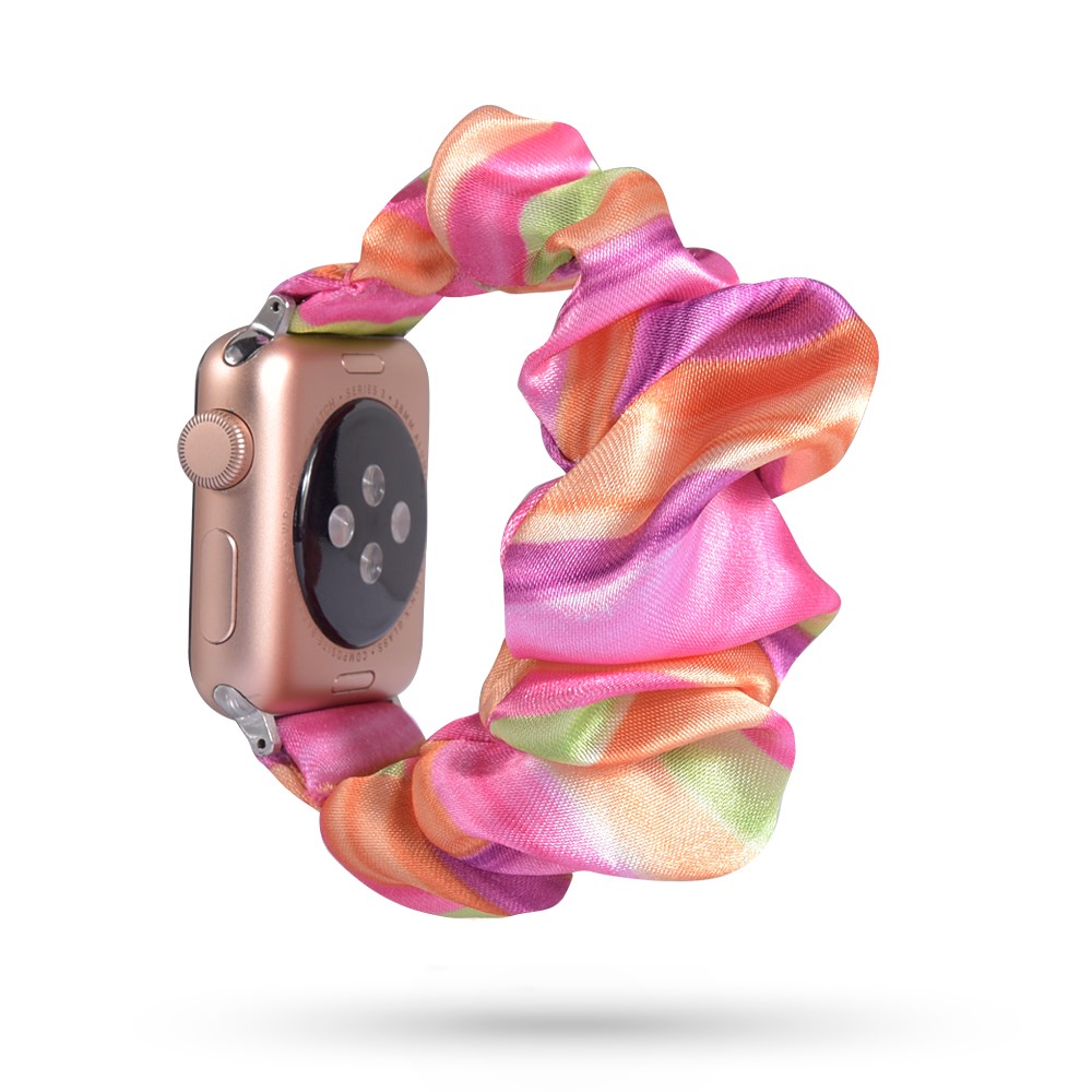  Scrunchie Silk Candy Armband Apple Watch 42/44/45/46/49 mm