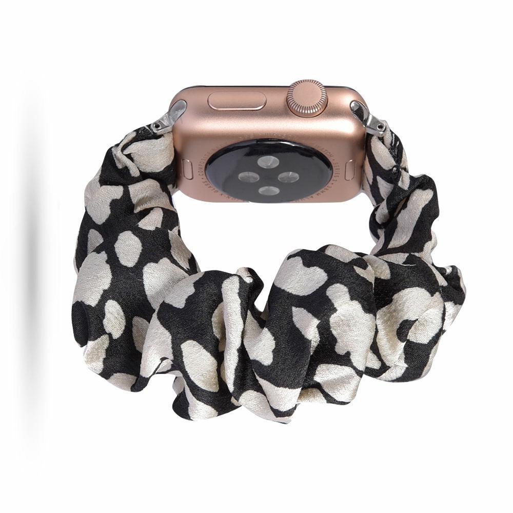  Scrunchie Black N White Armband Apple Watch 42/41/40/38 mm