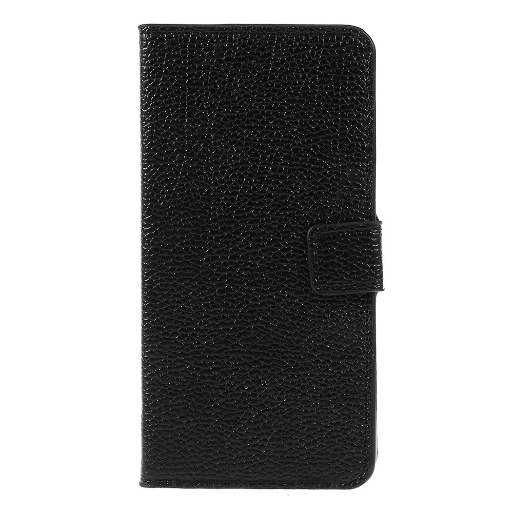  iPhone Xs Max Litchi Plånboksfodral - Svart