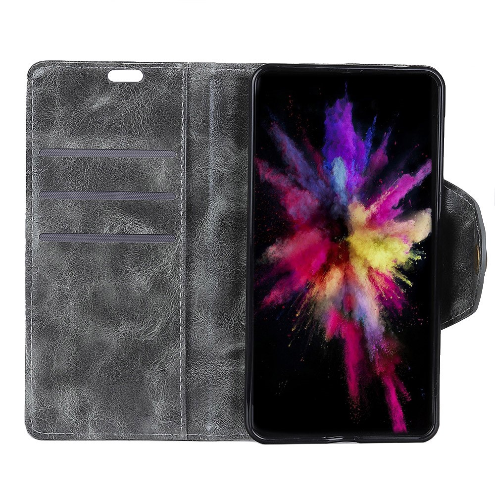  Huawei Honor View 20 - PU Läder Plånboksfodral - Grå