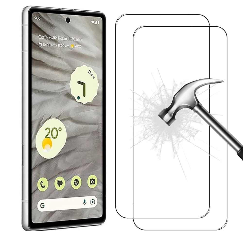  2-Pack Google Pixel 7A Skärmskydd Härdat Glas