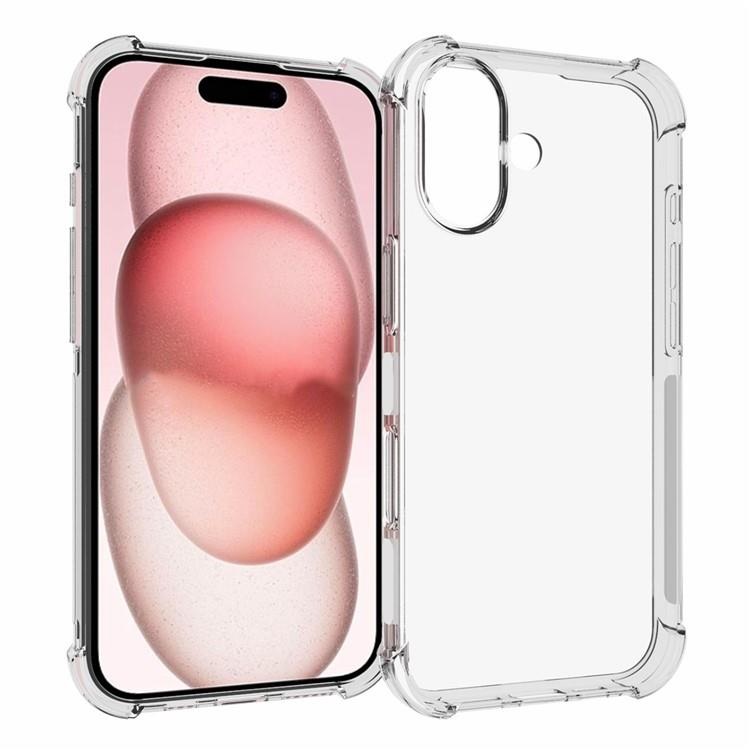  iPhone 16 Plus Skal Shockproof TPU Transparent