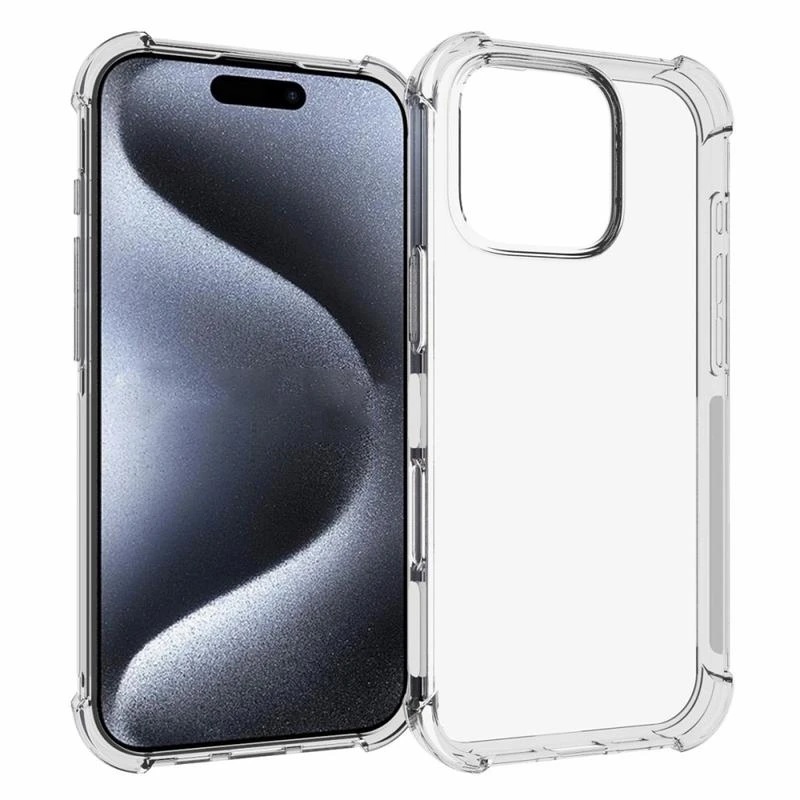  iPhone 16 Pro Skal Shockproof TPU Transparent