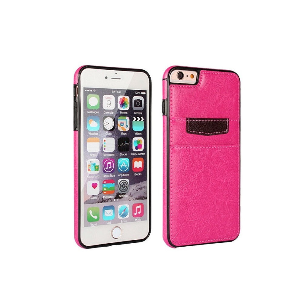  iPhone 7/8 Plus Skal Med Korthållare - Rosa
