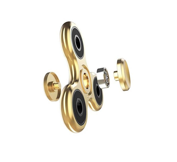  Fidget Spinner Ultra Spin Trio Metal - Guld