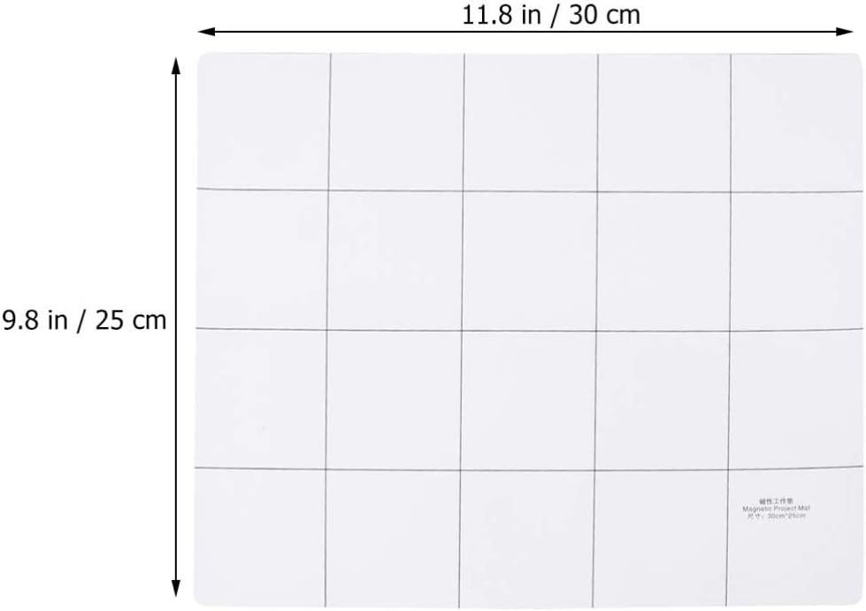  Magnetisk Skruvmatta 300mm x 250mm - Vit