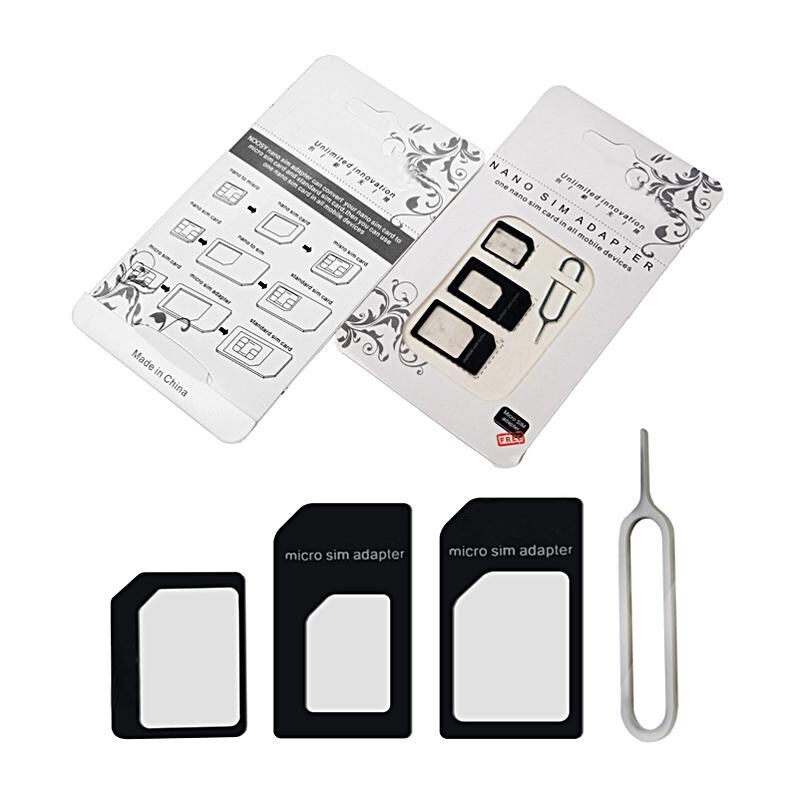  NOOSY Sim-Korts koventerare För Nano Sim-Kort - Svart