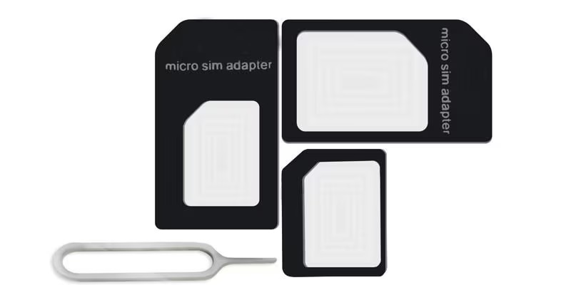  NOOSY Sim-Korts koventerare För Nano Sim-Kort - Svart