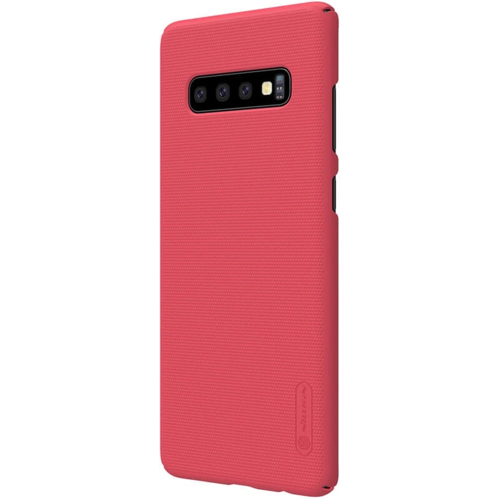 NILLKIN NILLKIN Samsung S10 Plus Shield Frostat Skal - Röd