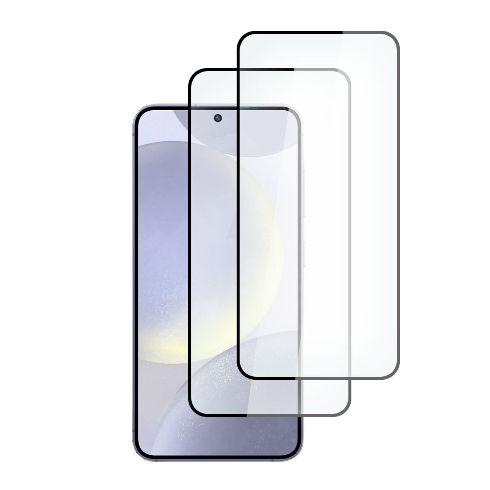  2-Pack Samsung Galaxy S24 FE/A55 Heltäckande Skärmskydd i Härdat Glas