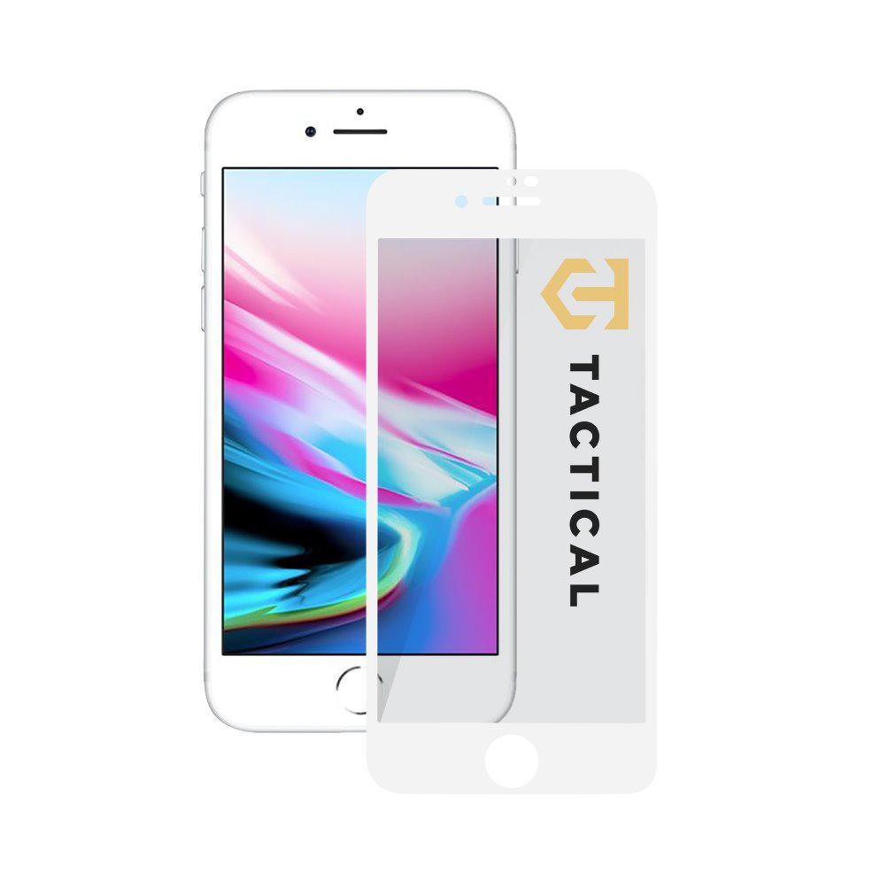 Tactical Tactical iPhone 7/8/SE Skärmskydd Heltäckande Härdat Glas Vit
