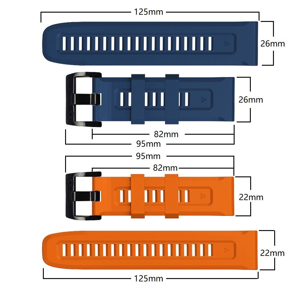 Tech-Protect Tech-Protect Garmin Fenix 5/6/6 Pro/7 Armband Iconband Navy Blue